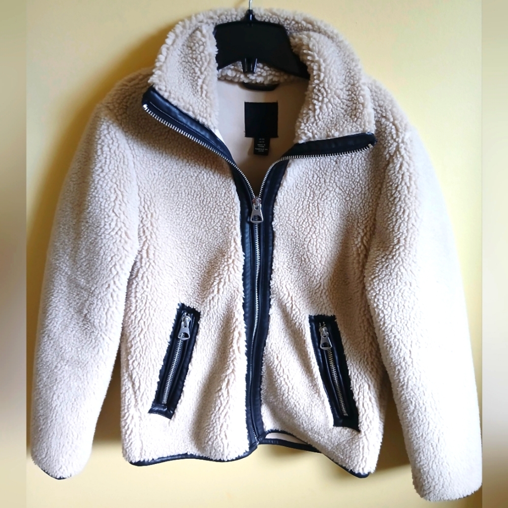 H&M Mens Cozy Cream Jacket SZ M